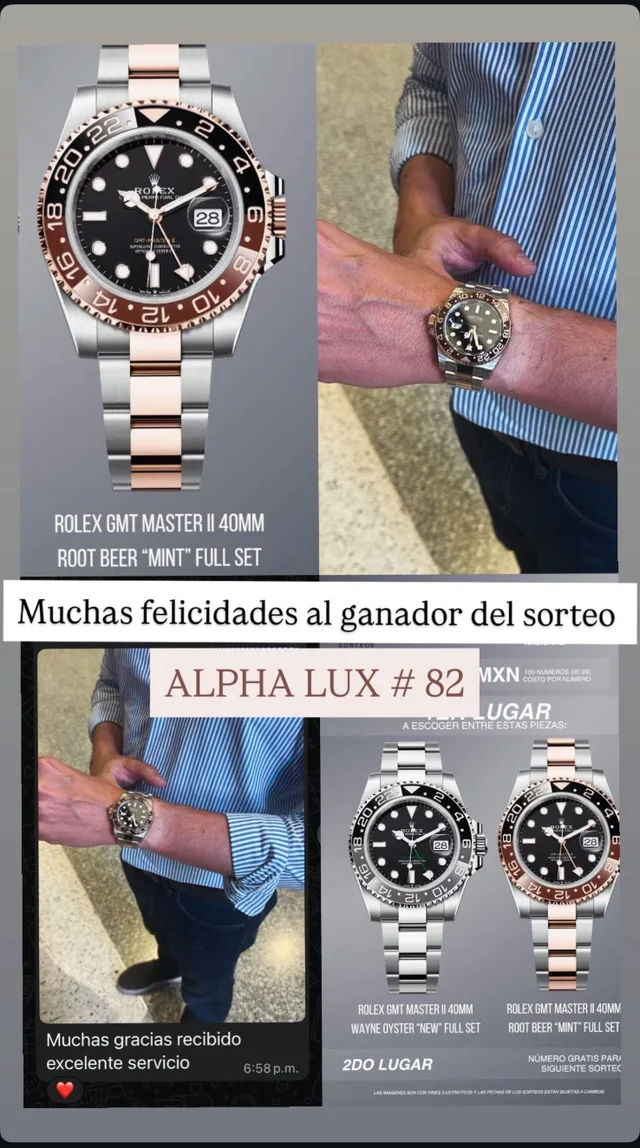 Ganador de un sorteo de Alpha Luxury con su reloj (6)