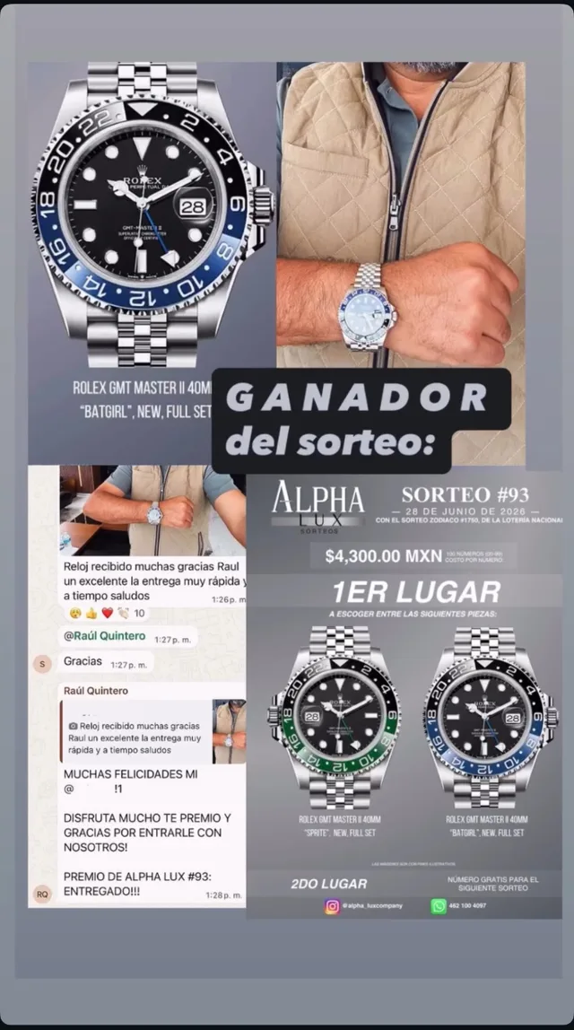 Ganador de un sorteo de Alpha Luxury con su reloj (12)